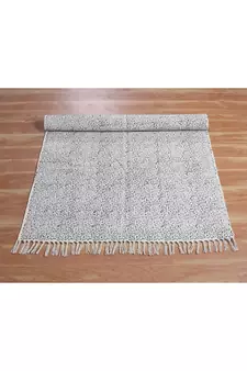 Office Dcor Rug Indian Traditional Rug Cotton Durrie Hand Block Printed Rug