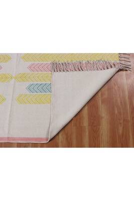 Kitchen Area Mat Study Room Rug Hand Block Printed Cotton Durries Yoga Rug 5