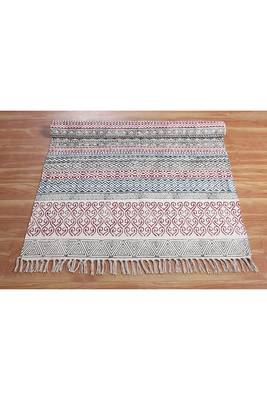 Outdoor Patio Rug Indian Bohimean Cotton Dining Room Rugs Kitchen Mats 4