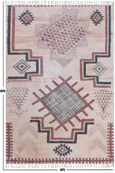 Indian handmade Outdoor garden rug HandMade Woven rug Dining room rug