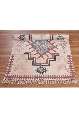 Indian handmade Outdoor garden rug HandMade Woven rug Dining room rug 4