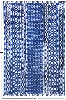 Indian Vintage Look Kilim Indian Handmade Area Rug Cotton Carpet Geometric Cotton Rug