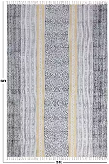 Indian Handmade Area Rug Dining Room Cotton Rug Living Room Cotton Durrie