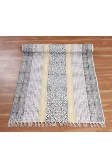 Indian Handmade Area Rug Dining Room Cotton Rug Living Room Cotton Durrie