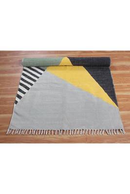 Outdoor Garden Yoga Mat Indian Handmade Cotton Rug Bohemian Geometric Carpet 4