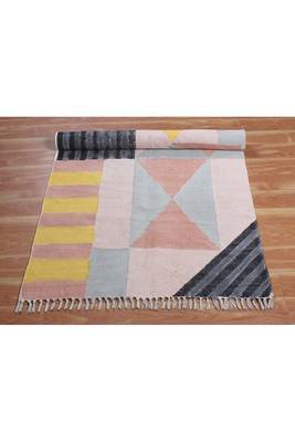 Indian Handmade Rug Cotton Area Rug Living Room Rug Bohemian Rug Dining Room Rug 4
