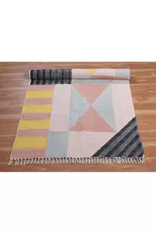 Indian Handmade Rug Cotton Area Rug Living Room Rug Bohemian Rug Dining Room Rug