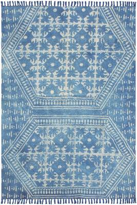 Hand Woven Carpet Natural Printed Rug Decorative Stone Washed Kilim 1