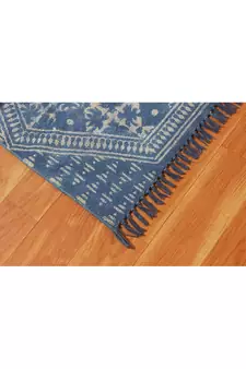Hand Woven Carpet Natural Printed Rug Decorative Stone Washed Kilim