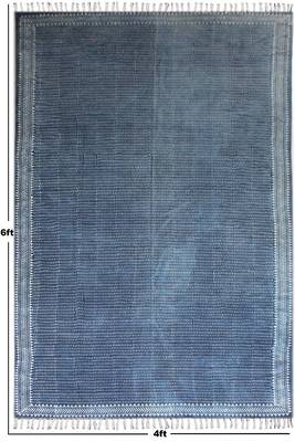 Eco Friendly Dhurrie Geometric Area Kilim Hand-Woven Rug Indian Cotton Carpet 3