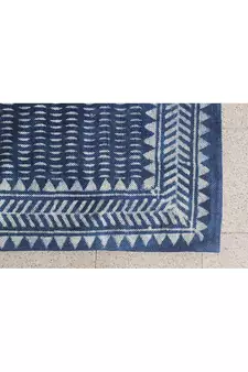 Eco Friendly Dhurrie Geometric Area Kilim Hand-Woven Rug Indian Cotton Carpet