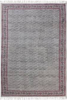 outdoor Yoga Kilim Hand Block Printed Dhurrie Garden Area Carpet Boho Rug