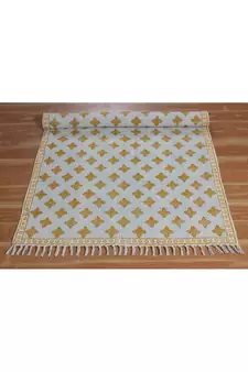Handmade Natural Cotton Durries Kitchen Area Rug Living Room Carpet Bedroom Rugs