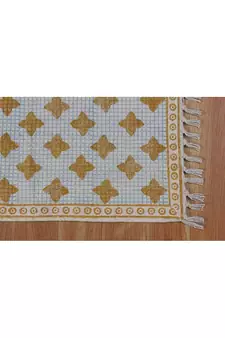 Handmade Natural Cotton Durries Kitchen Area Rug Living Room Carpet Bedroom Rugs