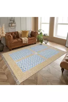 Indian dhurrie rug Custom area rug Outdoor yoga mat Kitchen dining rug Cotton carpet
