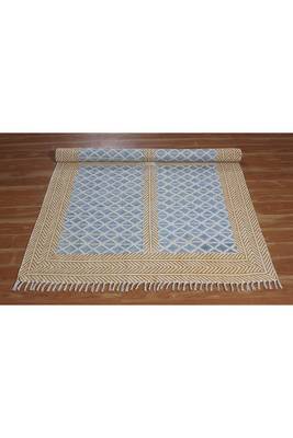 Indian dhurrie rug Custom area rug Outdoor yoga mat Kitchen dining rug Cotton carpet 4