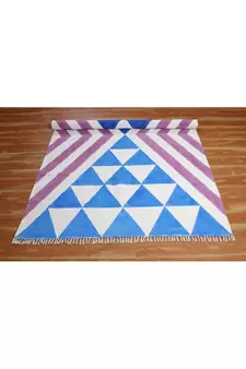 Playroom Area Carpet Pure Cotton Rugs Natural Durries Study Room Rugs