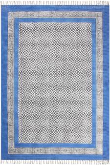 Yoga Mat Area Rug Hand Block Printed Cotton Durries Bohemian Carpets Outdoor Rug
