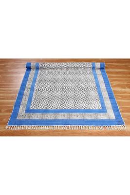 Yoga Mat Area Rug Hand Block Printed Cotton Durries Bohemian Carpets Outdoor Rug 4