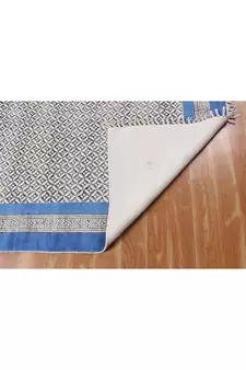Yoga Mat Area Rug Hand Block Printed Cotton Durries Bohemian Carpets Outdoor Rug
