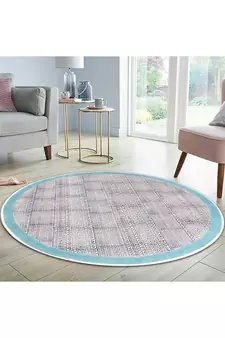 Flat Weave Area Rug Eco Friendly Dhurrie Handmade Cotton Carpet Geometric Kilim
