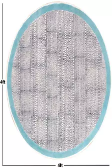 Flat Weave Area Rug Eco Friendly Dhurrie Handmade Cotton Carpet Geometric Kilim