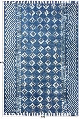 Living Room Carpets Indian Natural Handmade Cotton Durries Kitchen Area Rug 3