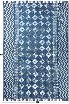 Living Room Carpets Indian Natural Handmade Cotton Durries Kitchen Area Rug