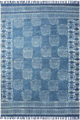 Handmade Dhurrie Cotton Carpet Yoga Outdoor Kilim Indian Geometric Area Carpet 1
