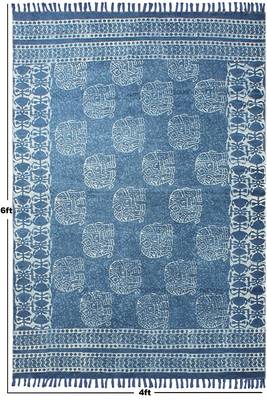 Handmade Dhurrie Cotton Carpet Yoga Outdoor Kilim Indian Geometric Area Carpet 3