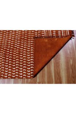 Geometric Cotton Rug Indian Traditional Carpet Vintage Look Kilim Handmade Dhurrie 5