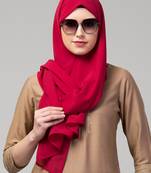 PLAIN GEORGETTE STITCHED HIJAB