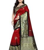 Woven Art Silk Saree With Blouse 