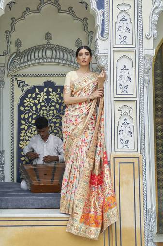Womens Kanjivaram Saree Kanchipuram Patola Saree
