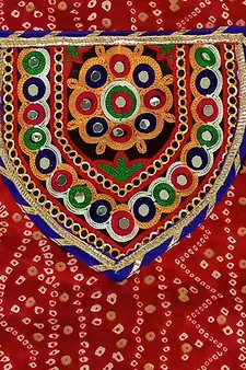 Aglare cotton bandhni frock ,,frocks for girls,, frocks for kids, frocks. red