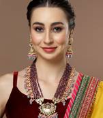 Orange cubic zirconia earrings