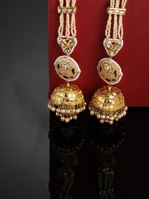 Orange cubic zirconia earrings 2