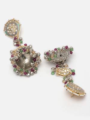 Green cubic zirconia earrings 4