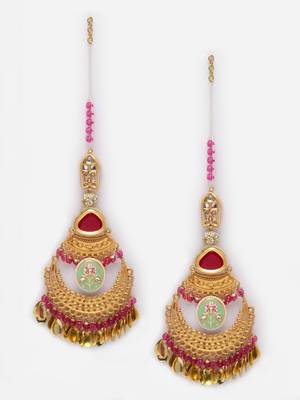 Pink cubic zirconia earrings 3