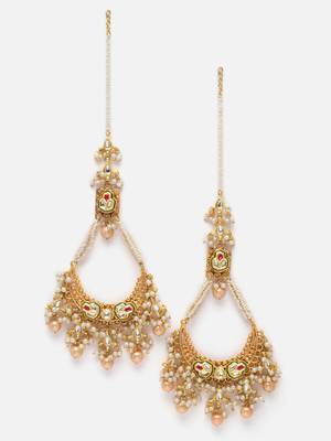 Red pearl earrings 3