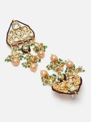 Purple pearl earrings 4