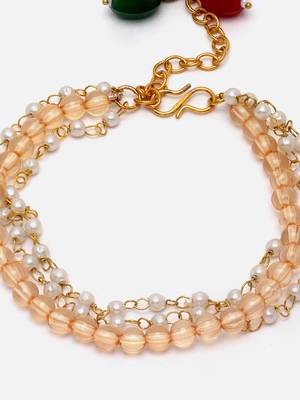 Orange pearl bracelets 3