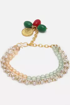 Green pearl bracelets
