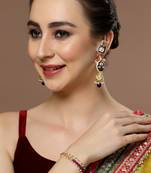 Orange pearl bracelets