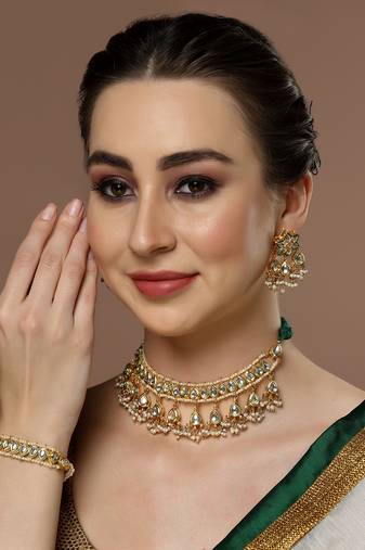 Gold pearl bracelets