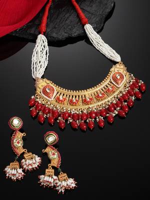 Red pearl necklace-sets 2
