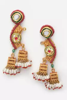 Red pearl necklace-sets