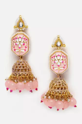 Pink pearl necklace-sets