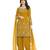Yellow Color Real Mirror Embroidered Soft Silk Cotton Patiala Salwar Suit Semi Stitched
