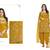 Yellow Color Real Mirror Embroidered Soft Silk Cotton Patiala Salwar Suit Semi Stitched